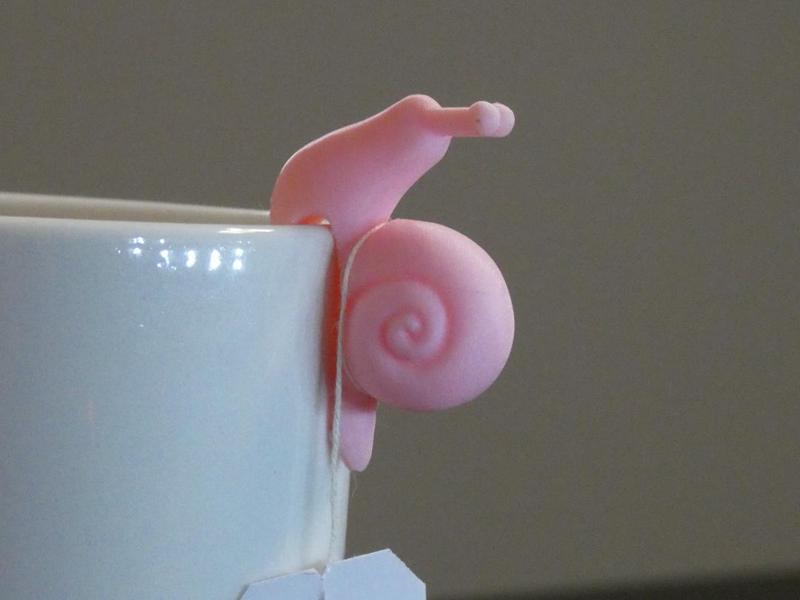 Tea Bag Holder in the Shape of a Snail