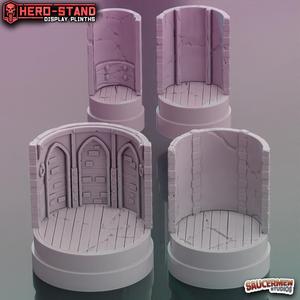 Hero-Stand Display Plinths - Township Cellars (Round)