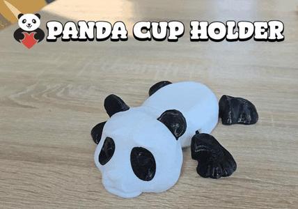 Panda cup holder coaster