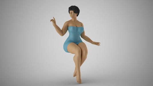Beautiful Woman Sitting
