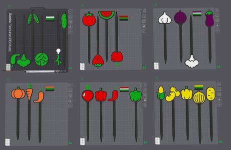 Pierceable Veggie Markers,