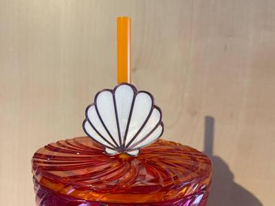 Cute Shell Straw Topper v2