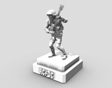 Angus young ACDC -  3dprinting