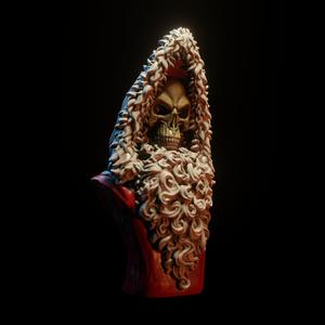 Death as Santa bust