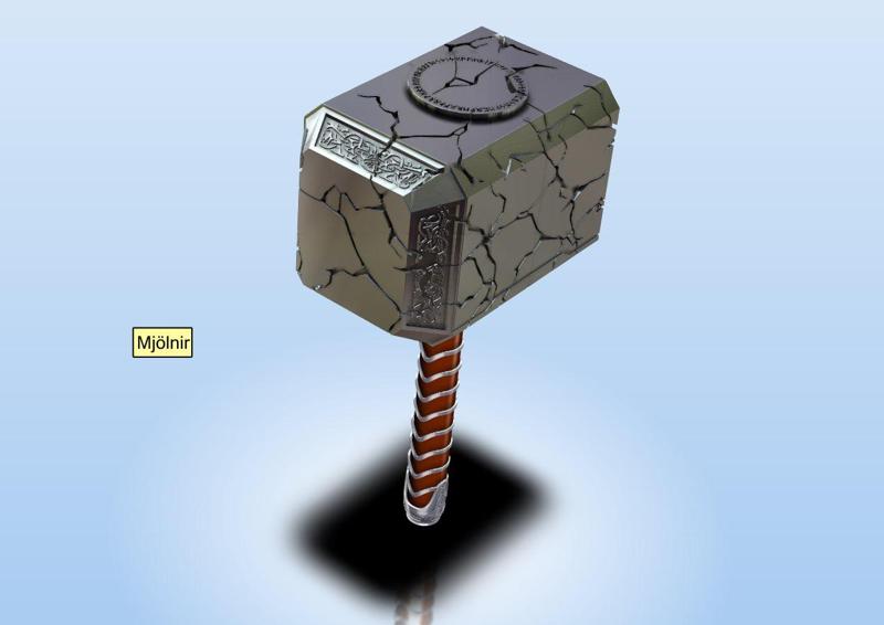 CRACKED MJÖLNIR - THOR HAMMER LOVE AND THUNDER