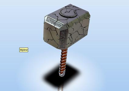 CRACKED MJÖLNIR - THOR HAMMER LOVE AND THUNDER