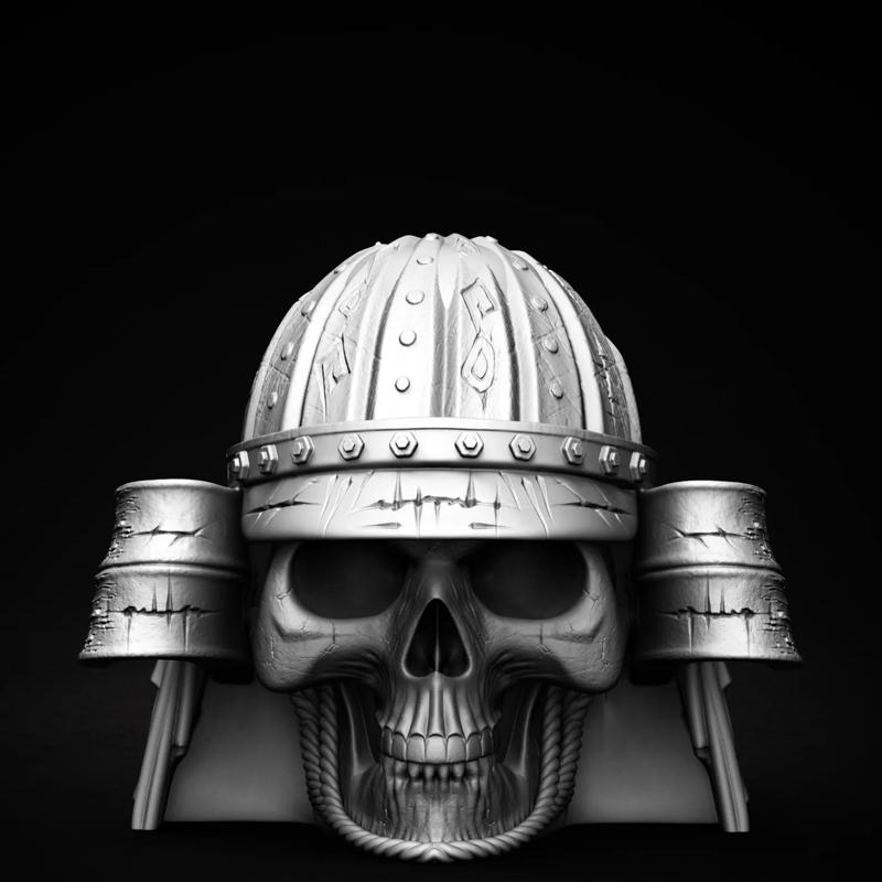 Warrior Skull Desk Organizer / Desk Organizer / Skull Desk Organizer 3D Printer STL File Format