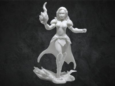 Female Elven Fire Mage