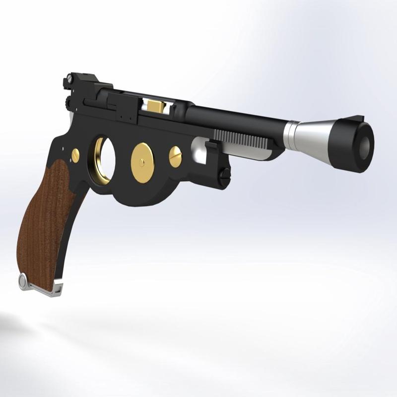 The Mandalorian Blaster v2  (Split)