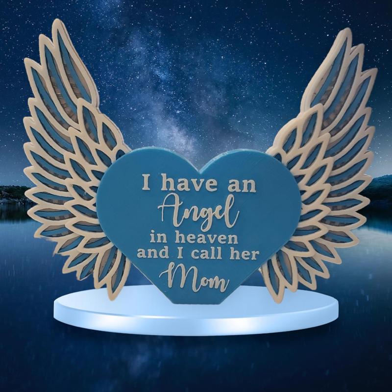 Customizable Angel Wings Memorial