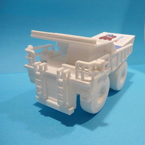 Dump truck business card holder