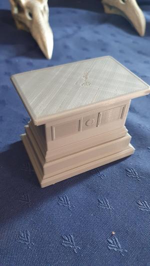 Napoleonic style rectangular base and secret box