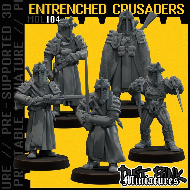 MDL184 ENTRENCHED CRUSADERS [PRE-SUPPORTED]