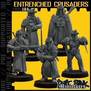 MDL184 ENTRENCHED CRUSADERS [PRE-SUPPORTED]