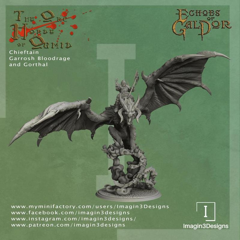 Chieftain Garrosh Bloodrage and Gorthal, the Shadowclaw Wyvern