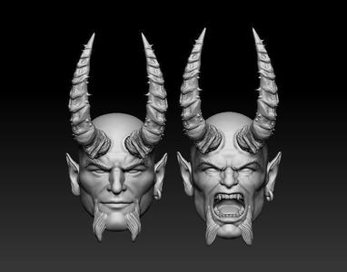 Blue Devil Headsculpt for Action Figures