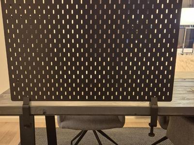 IKEA Skadis tablemounted boardholder