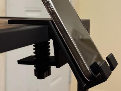 Adjustable Desk Clamp Phone Stand