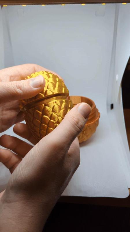Threaded Dragon Egg Matryoshka - Easter decoration