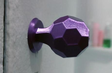 Truncated isocahedron (soccer ball/football) knob   