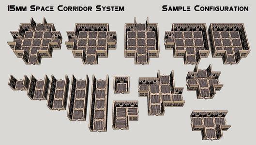 15mm Sci-Fi Corridor System - 22pcs