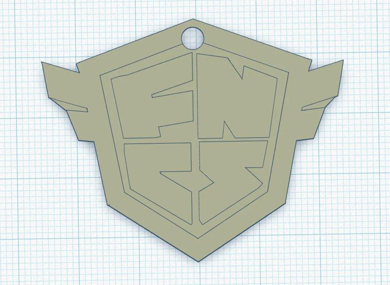 Fortnite FNCS Keychain   