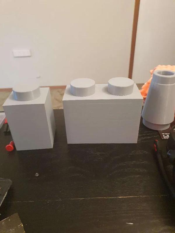 Giant lego inspired - BVKAMC Big Bloks - 1x2 square block   