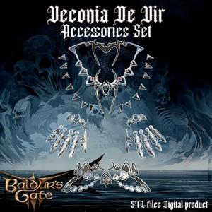 Viconia DeVir Shar Cult Accessories Set Baldurs Gate 3