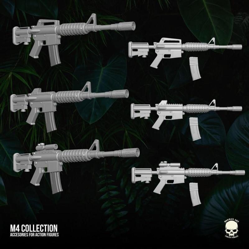 M4A4 collection 3D printable files for Action Figures