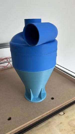 Cyclone Dust Separator for 3 inches tubes - Remixed for smaller printers   