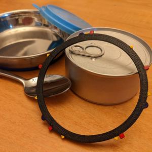Pet food can portion guide