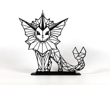 Geometric Low Poly Vaporeon