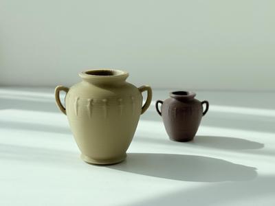 Decorative Amphora or Urn with Handles 
