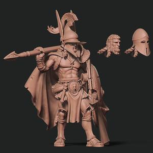 Tassos - Trathian Wolves leader - Ancient Greek peltasta Hero - 32mm