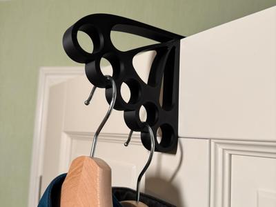 Door hook for 5 hangers