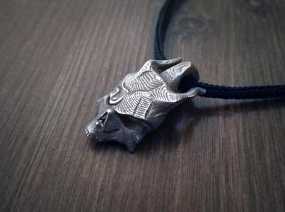 Demon Skull Mask Pendant