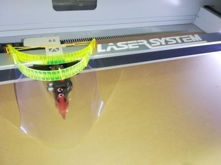 anti-projection visor mask for laser