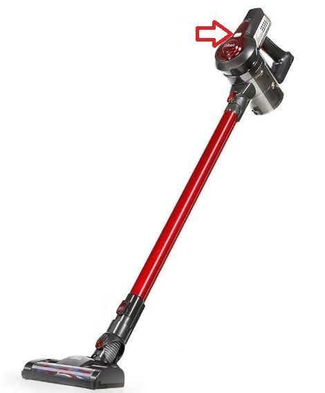 Dibea C17 Cordless Vacuum Cleaner - Fixing Button / Akkustaubsauger - Fixierknopf