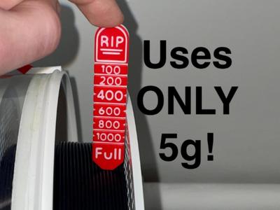 Filament Gauge/Measuring Tool – Uses ONLY 5g!