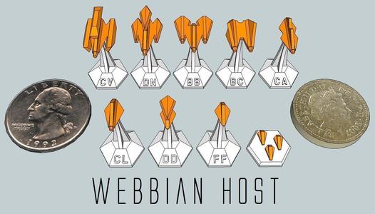 MicroFleet Webbian Host Starship Pack