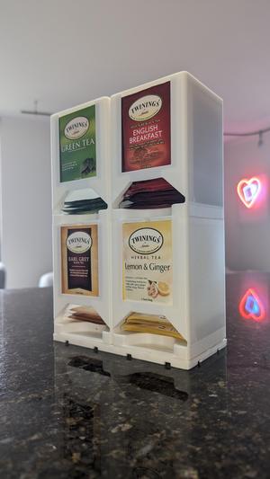 GridfiniTEA - Stackable tea bag dispenser and storage for Gridfinity