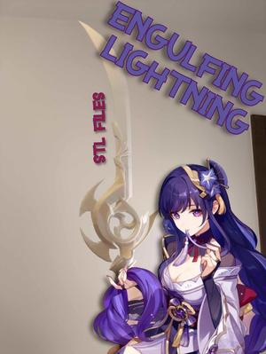 STL Files | Genshin Impact Engulfing Lighting | Raiden Shogun weapon for cosplay and prop use