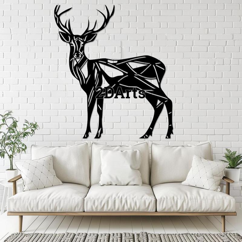 Low Poly Deer 2D Wall Art/Window Art