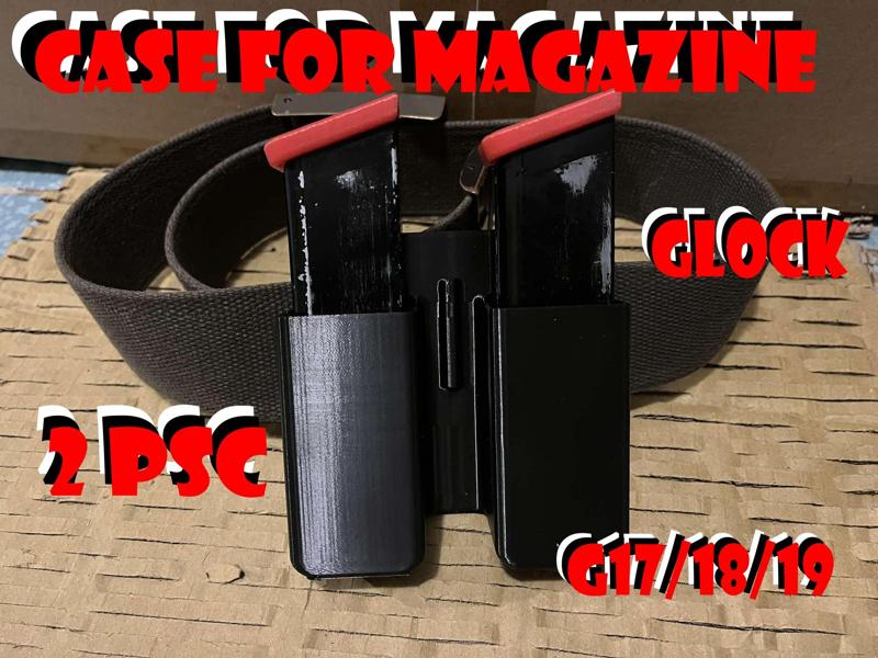 Sumka, pouzdro na 2 zasobniky Glock 17/18/19, WE, Marui