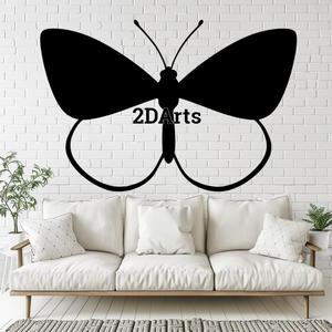 Butterfly 2D Wall Art/Window Art - Digital STL & SVG Files for 3D Printing and Laser Cutting