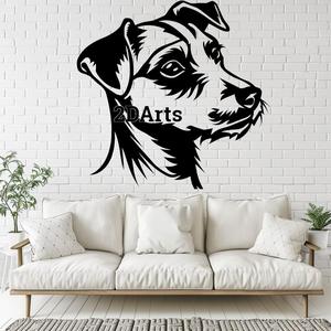 Jack Russell Terrier 2D Wall Art/Window Art - Digital STL & SVG Files for 3D Printing and Laser Cutt