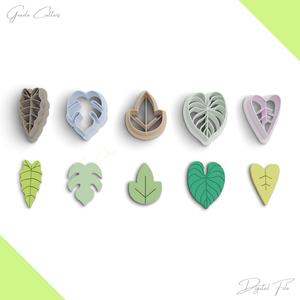 Leaves Polymer Clay Cutter Package, 5 Models, 2 Cutter Version, 5 Sizes Included, Stl File, No: 1145
