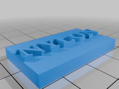 Dry box filament name plates