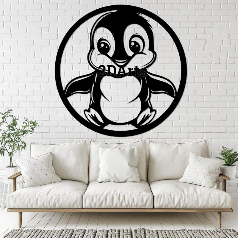 Baby Penguin 2D Wall Art/Window Art