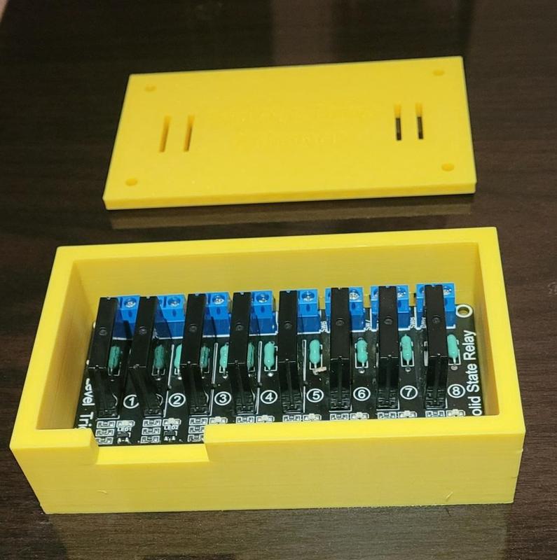 Case for an 8 channel Solid State Relay Board